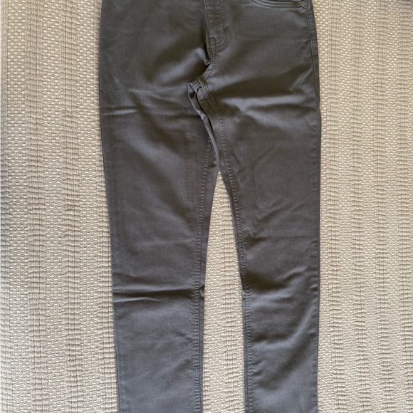 Banana Republic Men's Slim Heathered Gray Traveler Pants - Picture 2 of 3